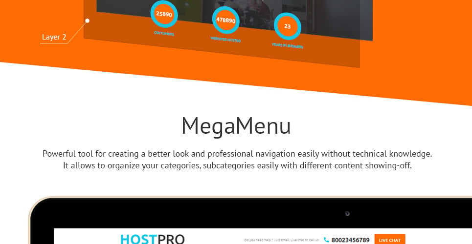 шаблон сайта hostpro
