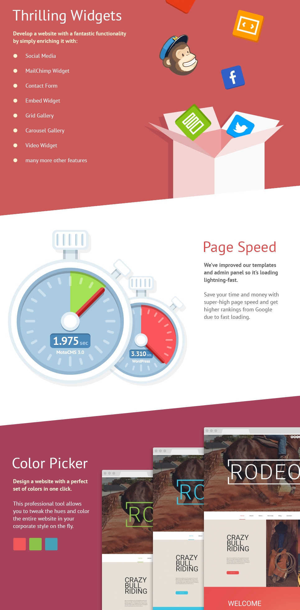 шаблон horse moto cms 3
