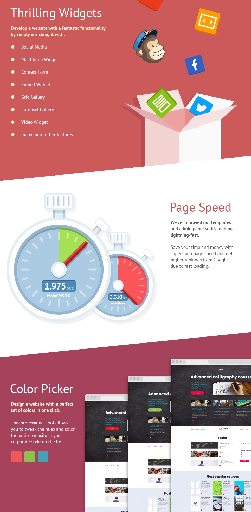 шаблон education moto cms 3