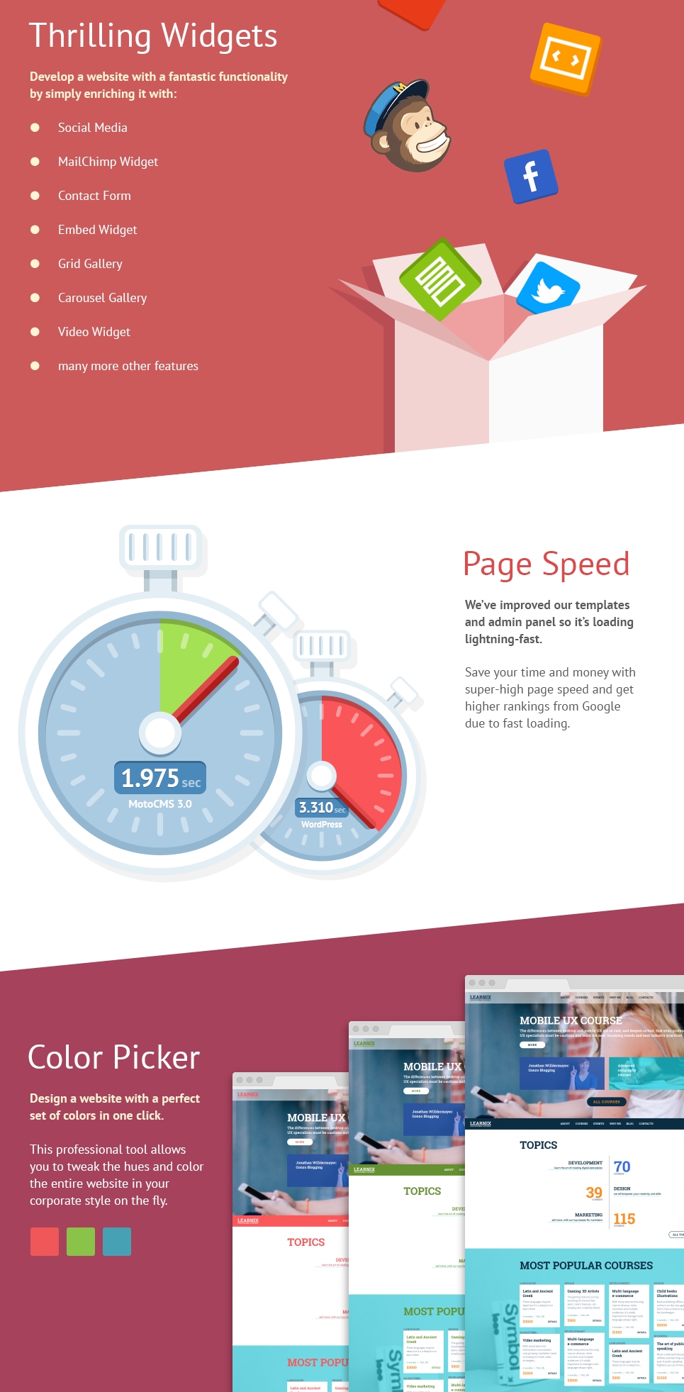 шаблон education moto cms 3