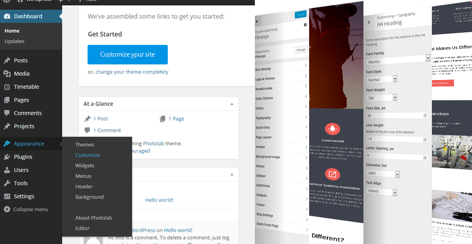 электричество и услуги электрика тема wordpress