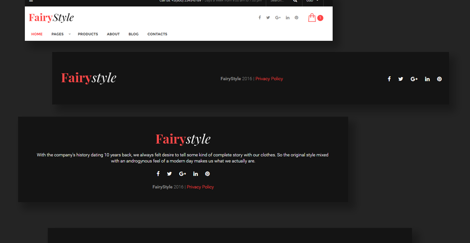 шаблон сайта fairystyle