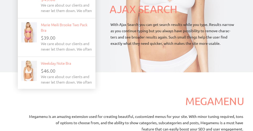 магазин нижнего белья magento theme