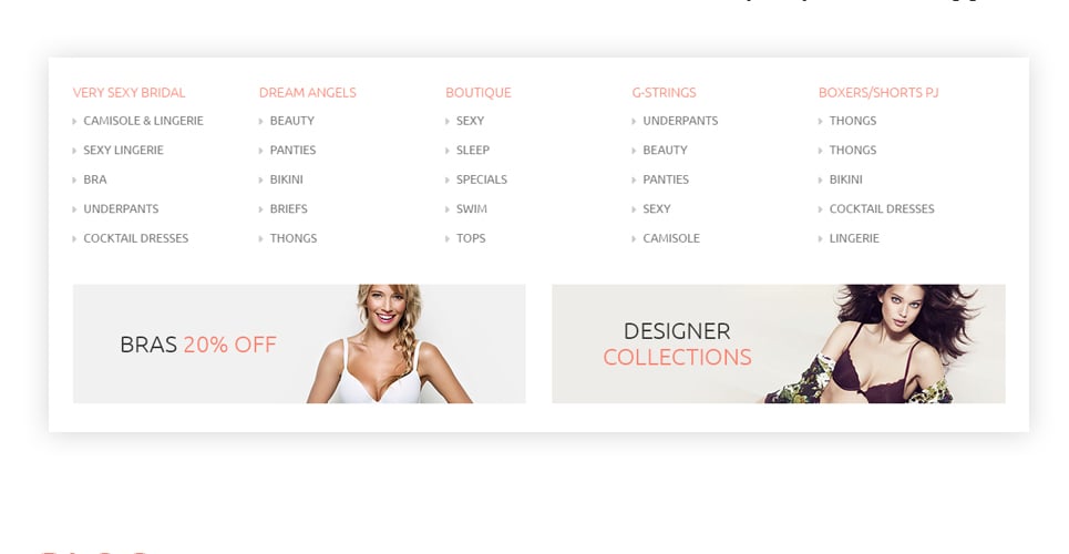 магазин нижнего белья magento theme