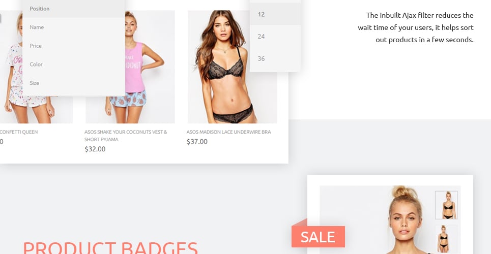 магазин нижнего белья magento theme