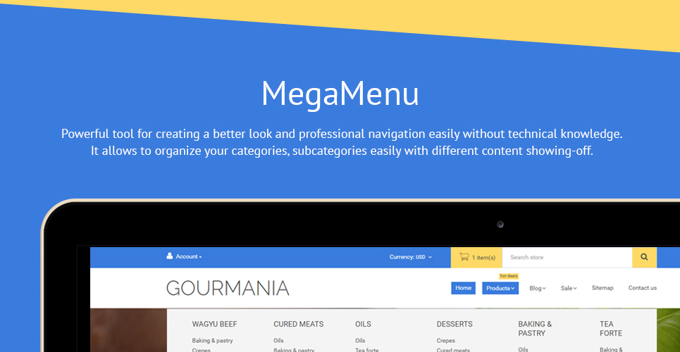 тема gourmania shopify