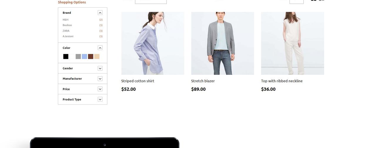 модный бутик magento theme