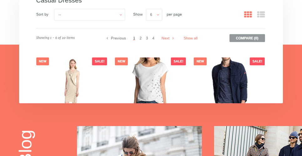 тема PrestaShop одежды