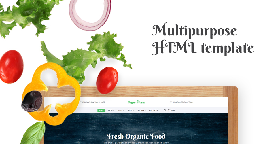 food & drink многостраничный креативный html bootstrap шаблон сайта