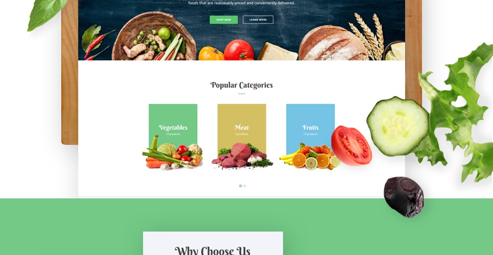 food & drink многостраничный креативный html bootstrap шаблон сайта
