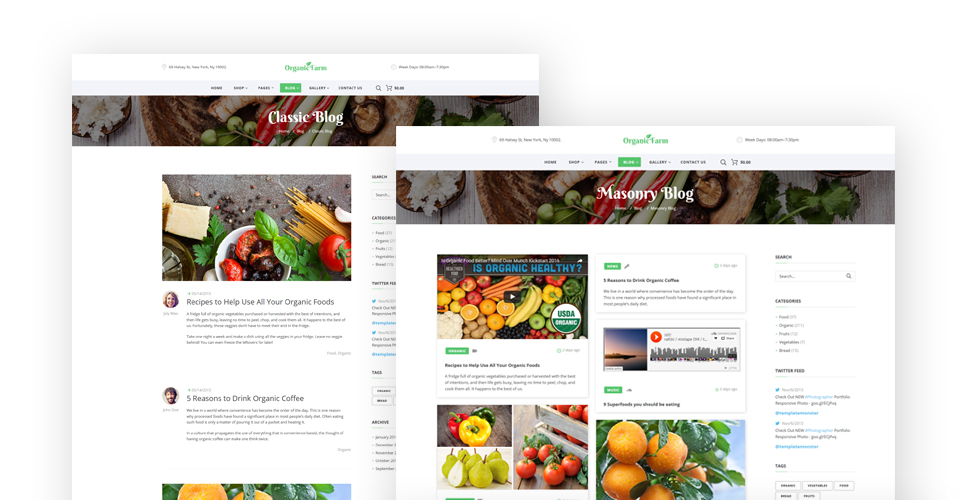 food & drink многостраничный креативный html bootstrap шаблон сайта