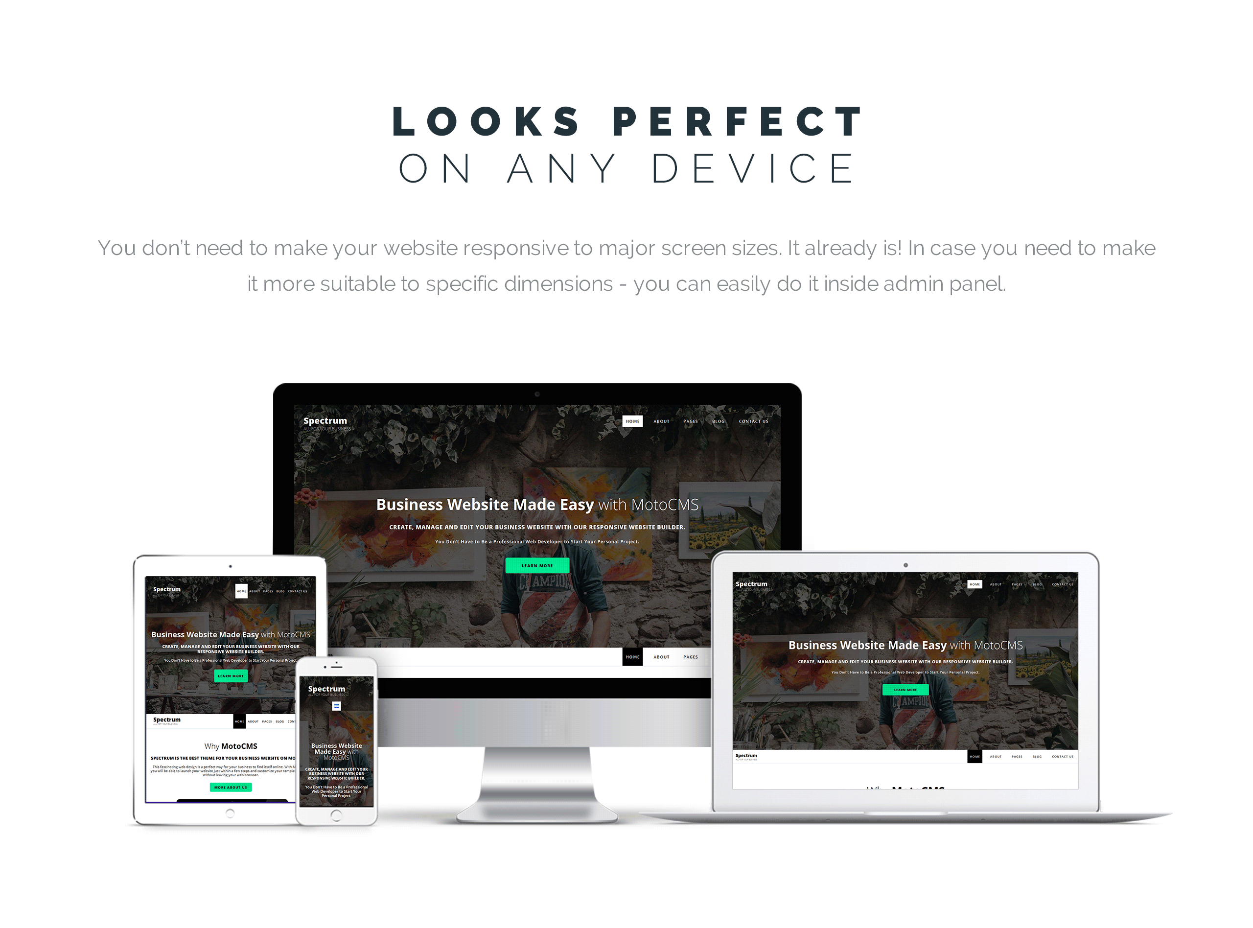 шаблон spectrum business moto cms 3