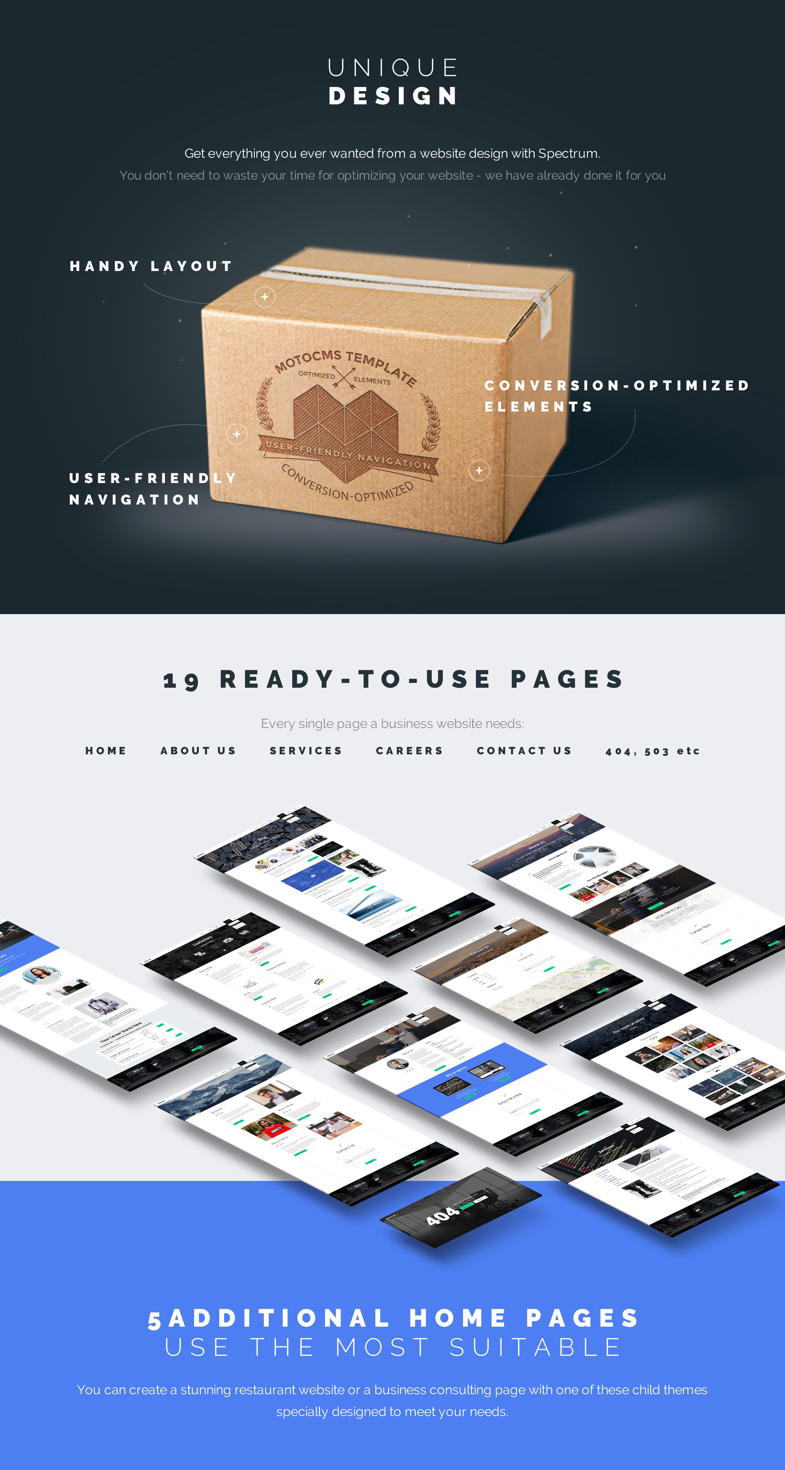 шаблон spectrum business moto cms 3