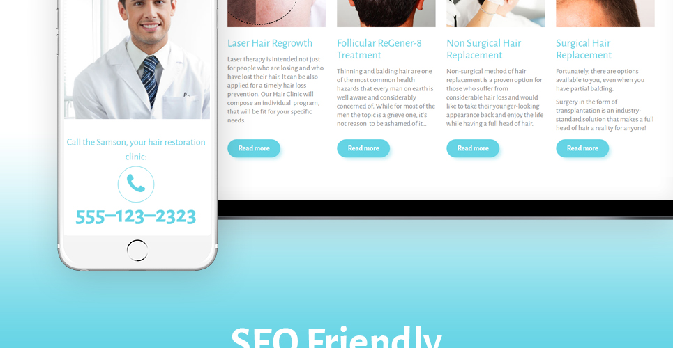 тема wordpress клиники восстановления волос