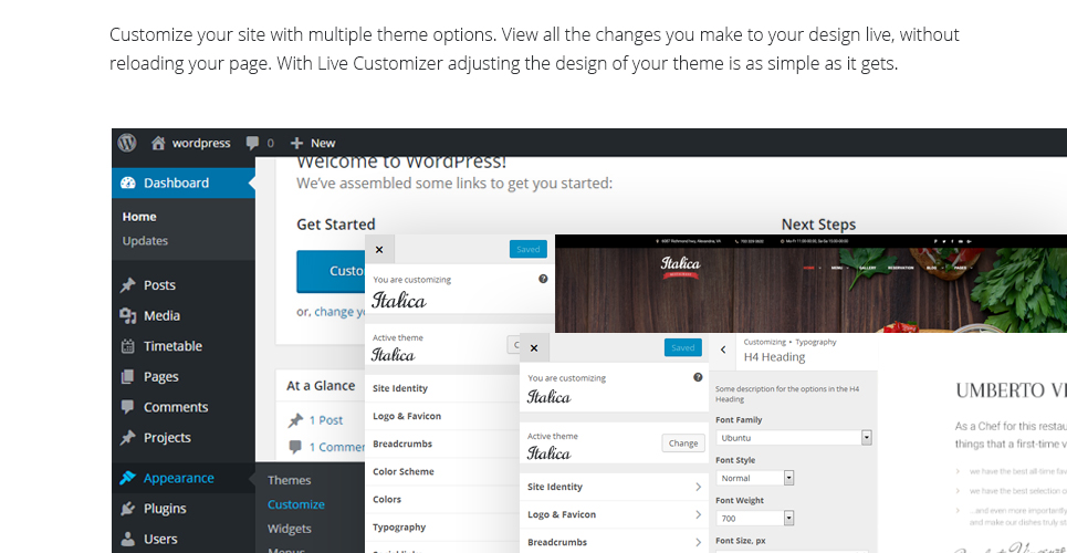 индийский ресторан отзывчивая тема wordpress