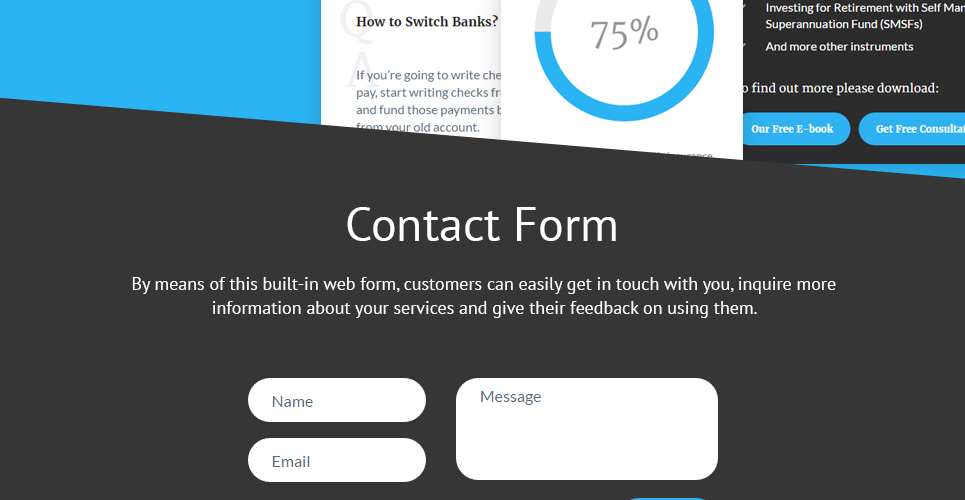 финансовый совет шаблон joomla
