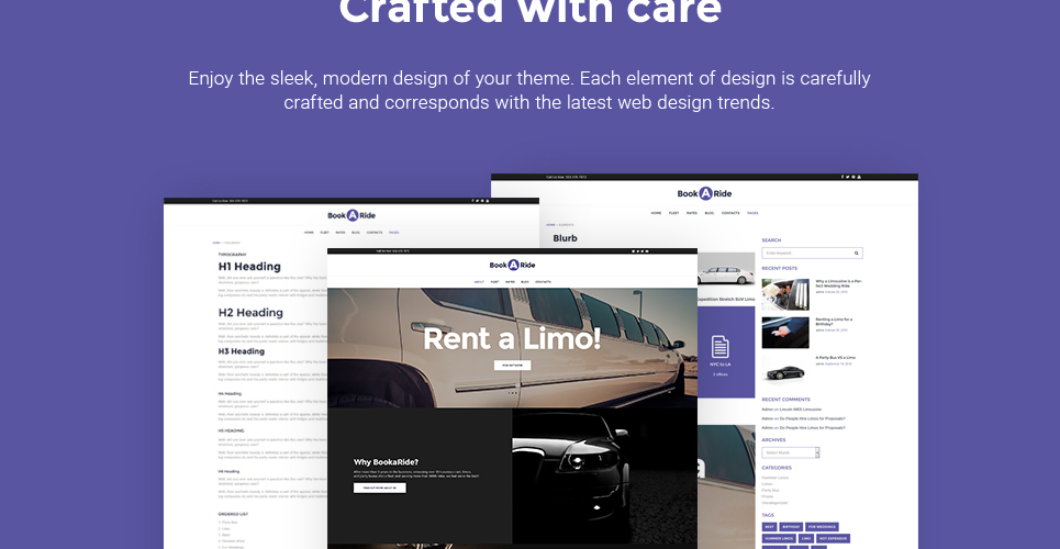 прокат лимузинов wordpress theme
