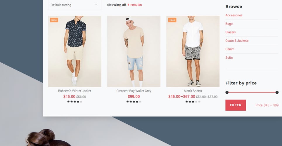 тема городской моды woocommerce