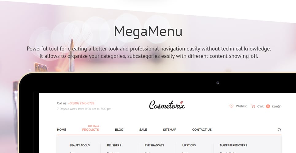 cosmetorix shopify тема