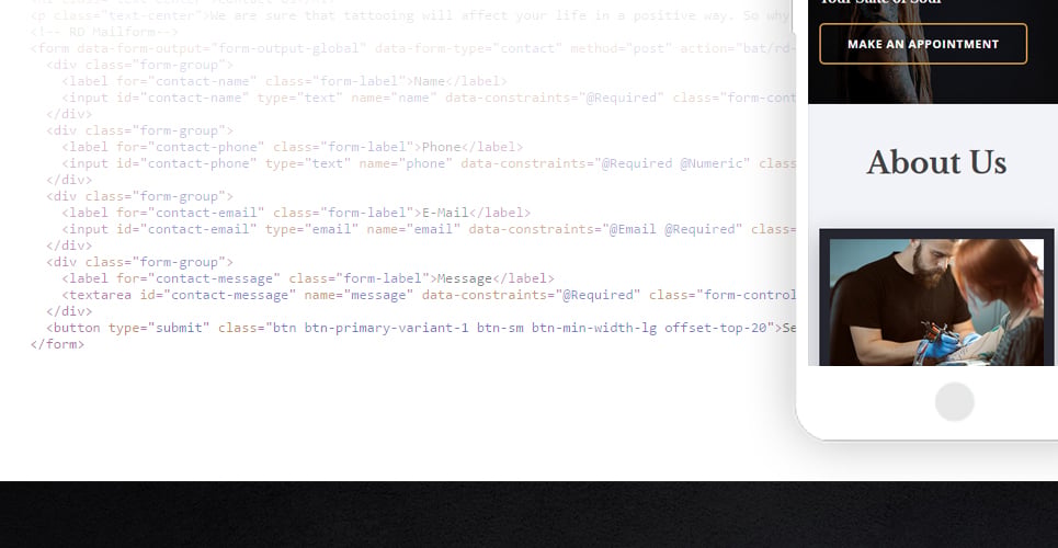 красота отзывчивый html шаблон сайта