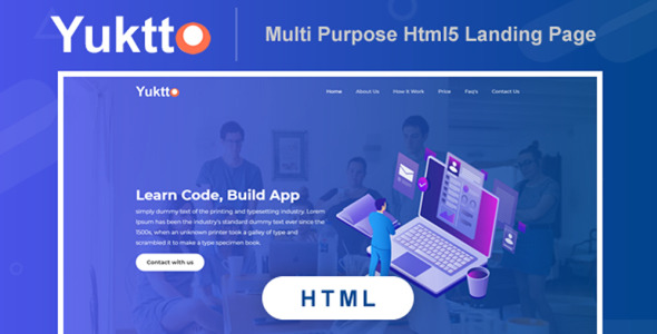 многоцелевой html5 отзывчивый шаблон бизнес-сайта