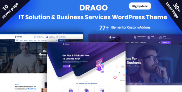 it solution &amp; business services wordpress theme