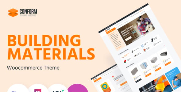 строительные материалы шаблоны сайтов тема woocommerce