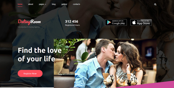 Dating & Introduction Agencies Moto CMS 3 Template