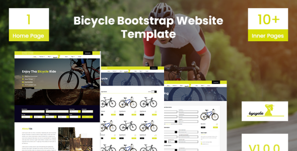 Bicycle Bootstrap Website Template