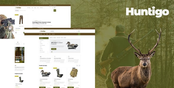 Hunting &amp; Ammunition HTML Website Template