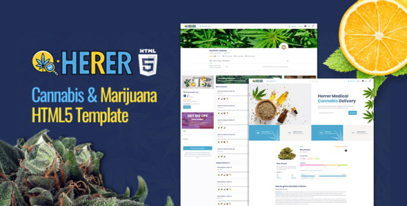 Medical Marijuana Website Template