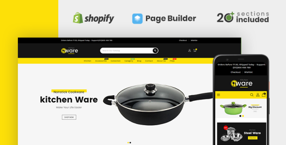 Kitchenware Multipurpose Store Shopify Theme