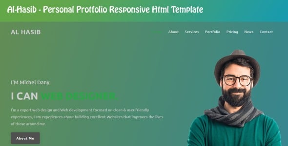 Personal Portfolio Landing Page Template