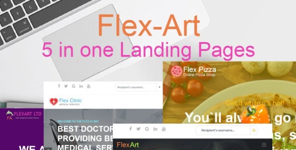 Five in One Landing Page Template