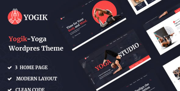 йога студия wordpress тема