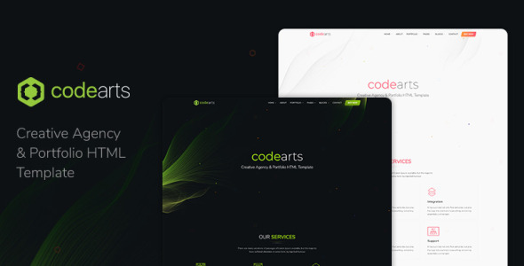 codearts — шаблон сайта креативного агентства и портфолио