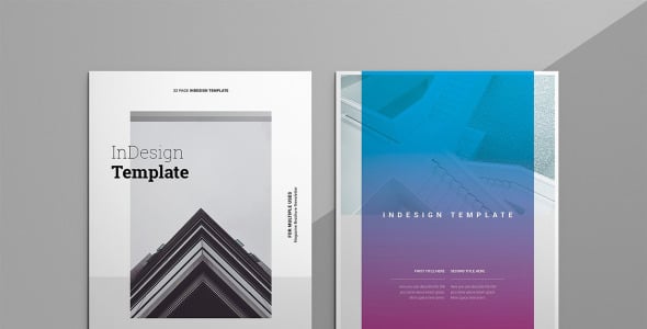 Magazine Template на тему графика
