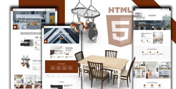 Kitchen Design And Shop Website Template