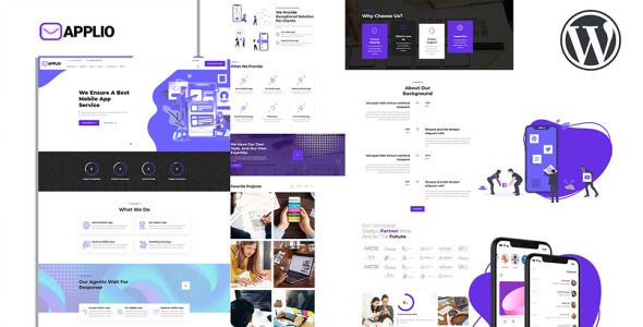 Applio Creative Responsive Mobile App Showcase WordPress Theme