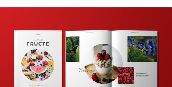 Magazine Template на тему графика