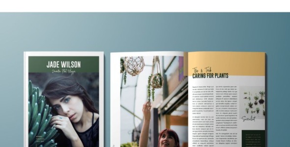 Magazine Template на тему графика