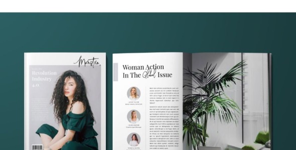 Magazine Template на тему графика