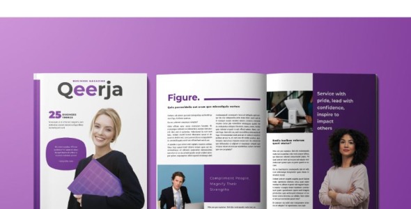 Magazine Template на тему графика