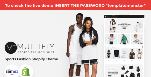 Multilfy Sports Fashion Store Shopify Theme
