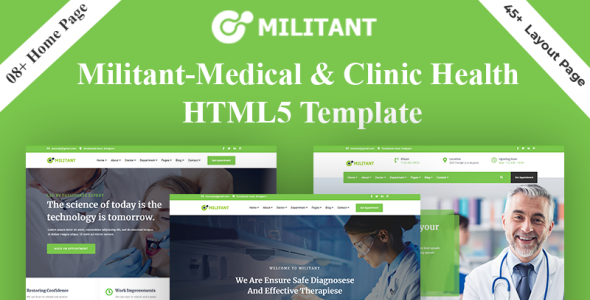 Medical &amp; Clinic Health HTML5 Website Template