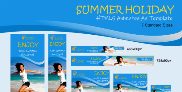Animated Banner на тему отдых