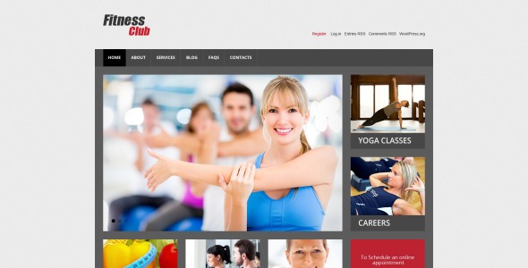 фитнес отзывчивая тема wordpress