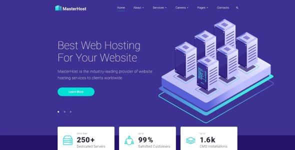 хостинг многостраничный чистый html bootstrap шаблон сайта