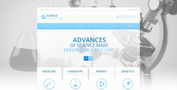 science lab drupal шаблон