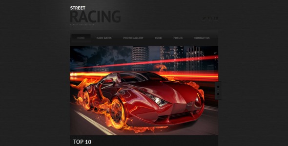car racing moto cms html шаблон